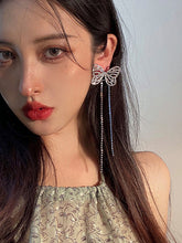 Stylish Tassel Butterfly Long Earrings
